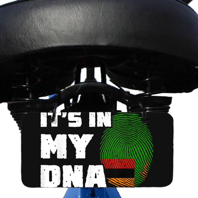 It's In My Dna Zambia Flag Fingerprint Men Women Bicycle License Plate by Outpost | Artistshot