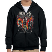 Kiss Spider Stage Youth Zipper Hoodie | Artistshot