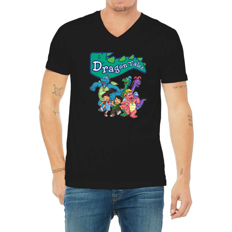 Dragon Tales Graphic V-neck Tee | Artistshot