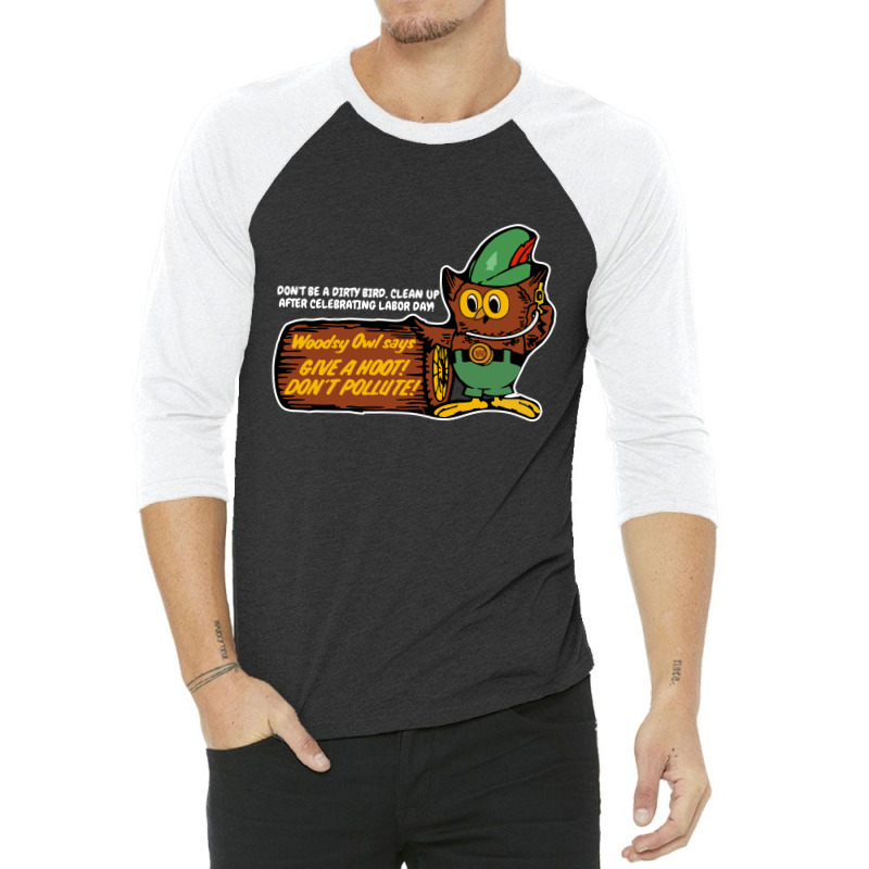 Woodsy Owl South Park 3/4 Sleeve Shirt | Artistshot