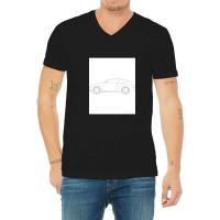 Car Technical Drawing - Shooting Brake 1 V-neck Tee | Artistshot