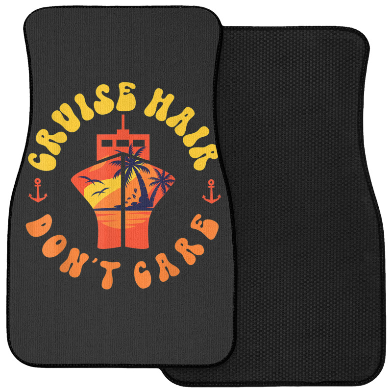 Cruise Ship Vacation Girl Cruise Hair Don't Care Front Car Mat | Artistshot