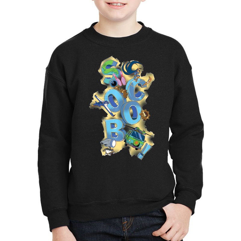 Scoob! Title Stacked Youth Sweatshirt by Kenruhaea79 | Artistshot