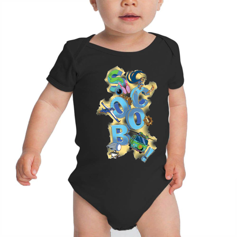 Scoob! Title Stacked Baby Bodysuit by Kenruhaea79 | Artistshot