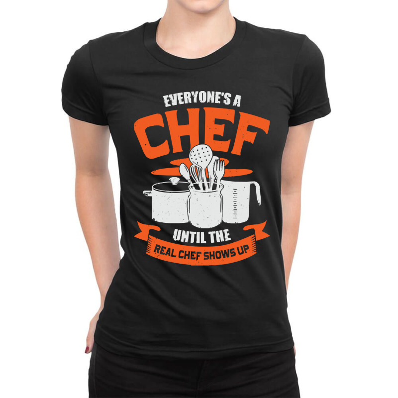 Chef T  Shirt Funny Cooking Profession Chef Gift 228228 Ladies Fitted T-Shirt by lugeexaminer | Artistshot