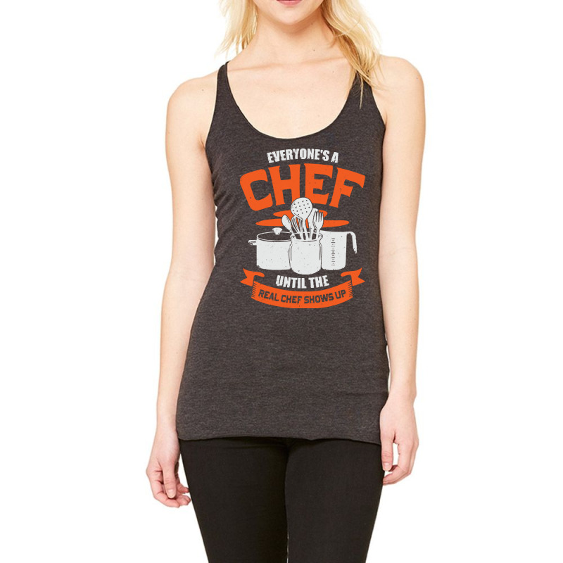 Chef T  Shirt Funny Cooking Profession Chef Gift 228228 Racerback Tank by lugeexaminer | Artistshot