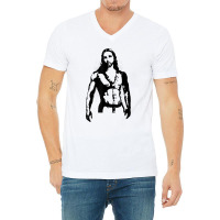 Sexy Jesus In Bdsm Harness Gay Pride V-neck Tee | Artistshot