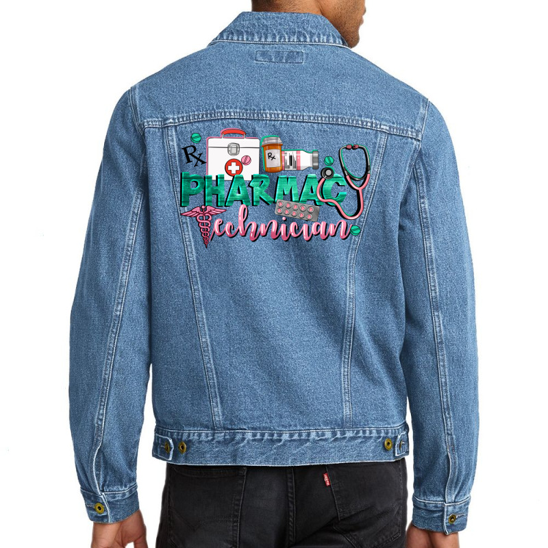 Pharmacy Technician Men Denim Jacket | Artistshot