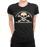 Pirate Skull Floggings Will Continue Until Morale Improves Zip Hoodie Ladies Fitted T-shirt | Artistshot