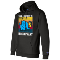 Your Argument Is Irrelephant Elephant Vintage Retro Champion Hoodie | Artistshot