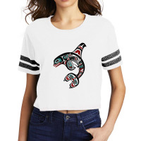 Orca Killer Whale Pacific Alaska Native American Indian Clan Scorecard Crop Tee | Artistshot