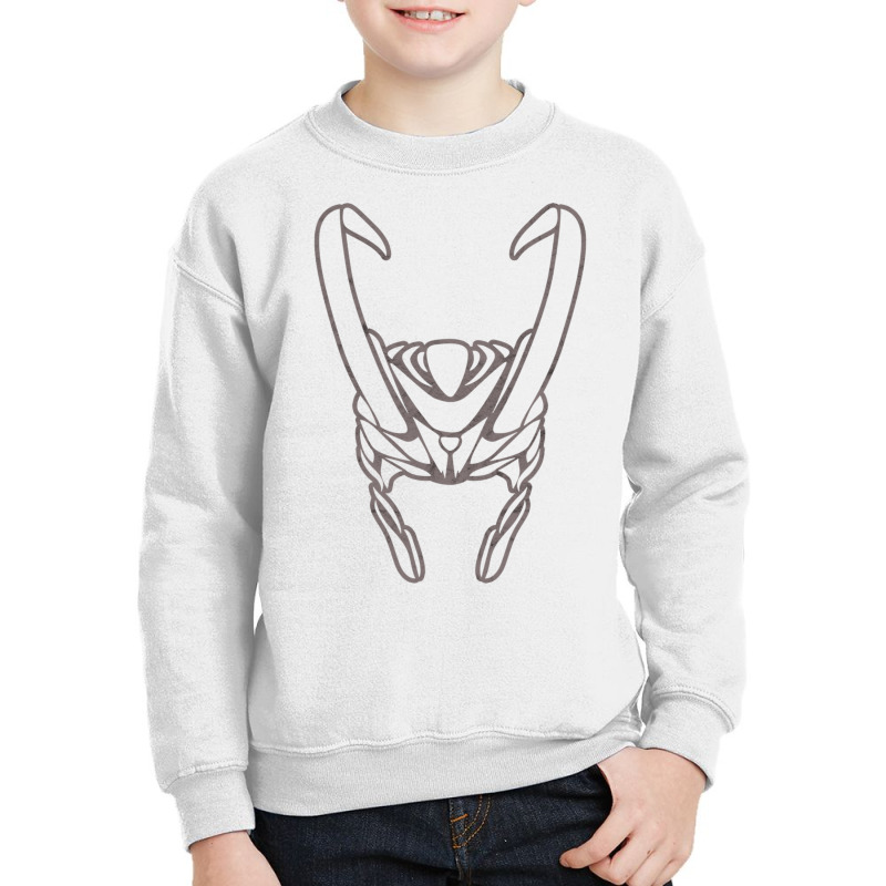 Viking Helmet Nordic Symbol Scandinavian Norse Mythology Long Sleeve T Youth Sweatshirt | Artistshot