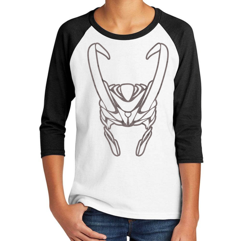 Viking Helmet Nordic Symbol Scandinavian Norse Mythology Long Sleeve T Youth 3/4 Sleeve | Artistshot