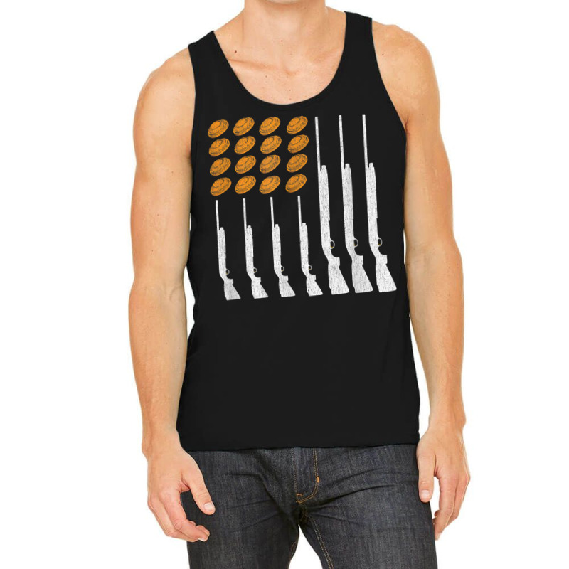 Clay Target Shooting Trap Skeet American Flag Patriotic Tank Top | Artistshot