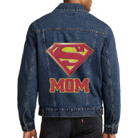 Super Mom Men Denim Jacket | Artistshot