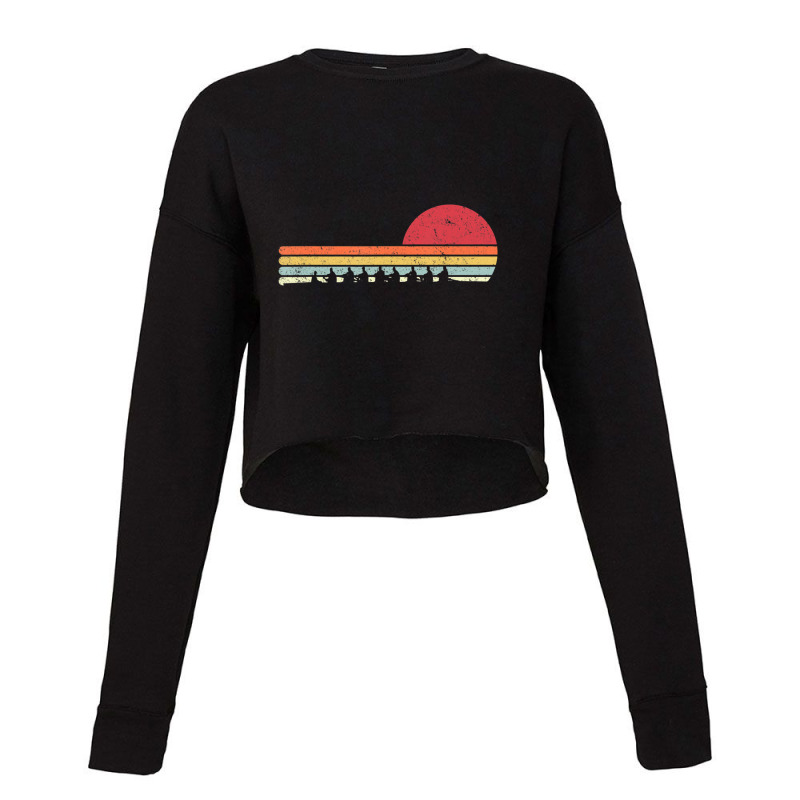 Rowing Retro Style For Rower Cropped Sweater by atereabag | Artistshot