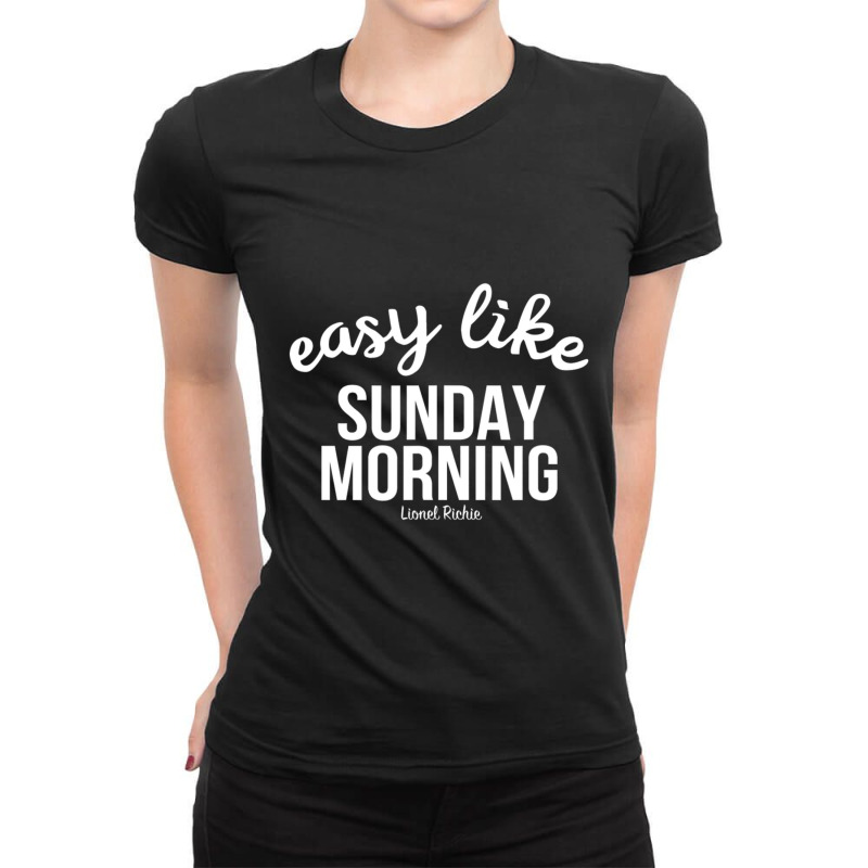 Lionel Richie Sunday Morning Ladies Fitted T-Shirt by Kosdapen517 | Artistshot