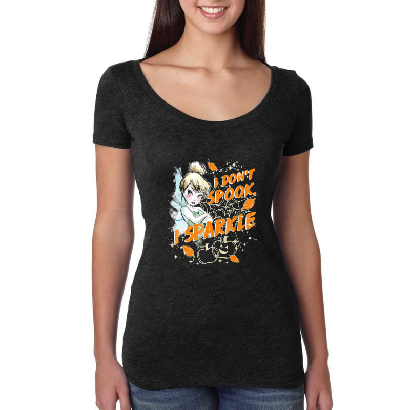 Peter Pan Tinkerbell Halloween Sparkle Women's Triblend Scoop T-shirt by romildaokta | Artistshot