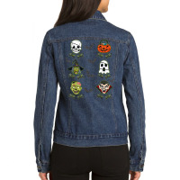 Halloween Skeleton Gaming Witch Vampire Zombie Boys Kids T Shirt Ladies Denim Jacket | Artistshot