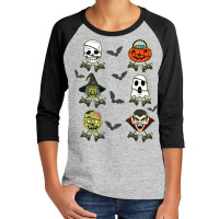 Halloween Skeleton Gaming Witch Vampire Zombie Boys Kids T Shirt Youth 3/4 Sleeve | Artistshot