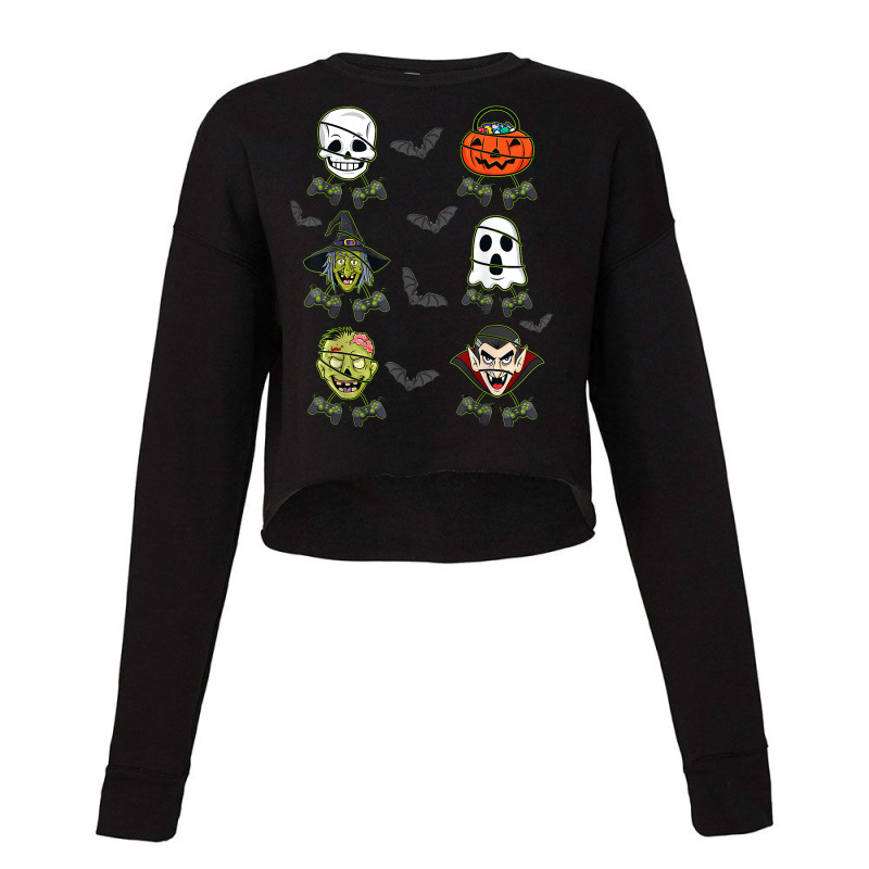 Halloween Skeleton Gaming Witch Vampire Zombie Boys Kids T Shirt Cropped Sweater by cm-arts | Artistshot