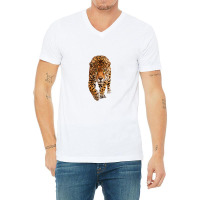 Leopard Skin V-neck Tee | Artistshot