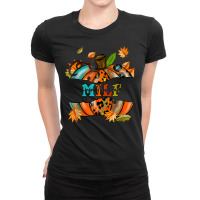 Milf Man I Love Fall Funny Pumpkin Autumn Seasons Lover Ladies Fitted T-shirt | Artistshot