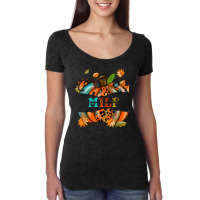 Milf Man I Love Fall Funny Pumpkin Autumn Seasons Lover Women's Triblend Scoop T-shirt | Artistshot