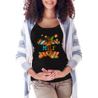 Milf Man I Love Fall Funny Pumpkin Autumn Seasons Lover Maternity Scoop Neck T-shirt | Artistshot