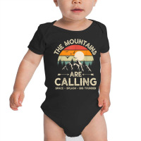 Vintage The Mountains Are Calling Space Splash Big Thunder T Shirt Baby Bodysuit | Artistshot