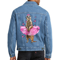 Meerkat With Tutu Men Denim Jacket | Artistshot