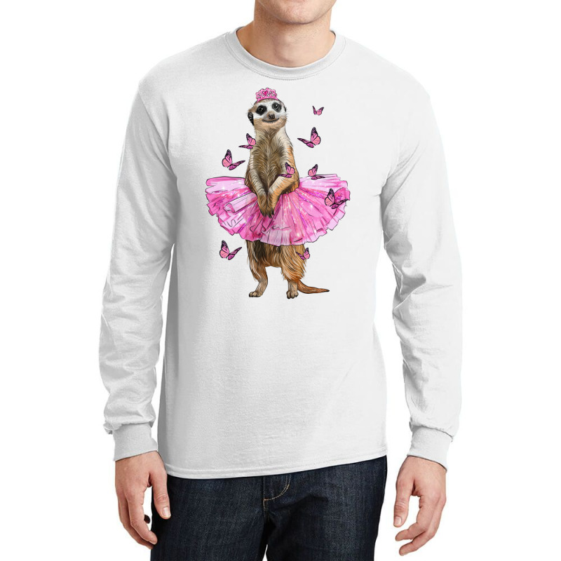Meerkat With Tutu Long Sleeve Shirts | Artistshot