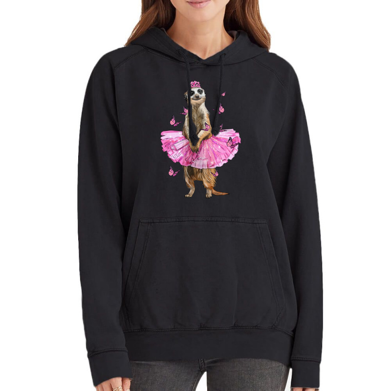 Meerkat With Tutu Vintage Hoodie | Artistshot