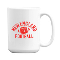 New England Football Vintage Cool Ne Super Football Fan Wear 15 Oz Coffee Mug | Artistshot