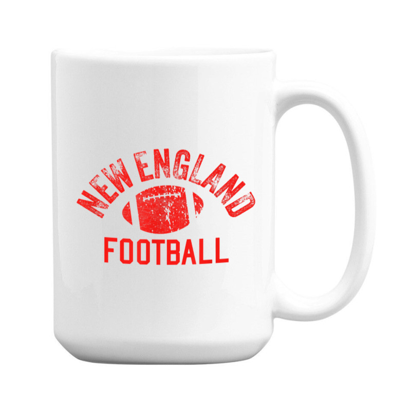 New England Football Vintage Cool Ne Super Football Fan Wear 15 Oz Coffee Mug | Artistshot