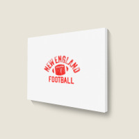 New England Football Vintage Cool Ne Super Football Fan Wear Landscape Canvas Print | Artistshot