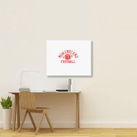 New England Football Vintage Cool Ne Super Football Fan Wear Landscape Canvas Print | Artistshot