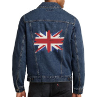 Great Britain Flag Vintage Men Denim Jacket | Artistshot