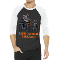 Like Father Like Son Quad Bike Four Wheeler Atv Gift 3/4 Sleeve Shirt | Artistshot