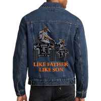 Like Father Like Son Quad Bike Four Wheeler Atv Gift Men Denim Jacket | Artistshot