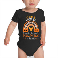 Halloween Pediatric Nurse Peds Rn Pediatrician Rainbow Fall Baby Bodysuit | Artistshot