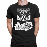 Tarot Card Crescent Moon And Cat Paw Readings T-shirt | Artistshot