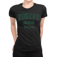 Eugene Oregon Or Vintage Athletic Sports Design T Shirt Ladies Fitted T-shirt | Artistshot