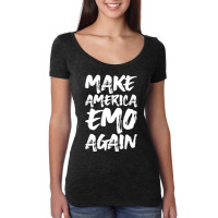 Make America Emo Again Women's Triblend Scoop T-shirt | Artistshot