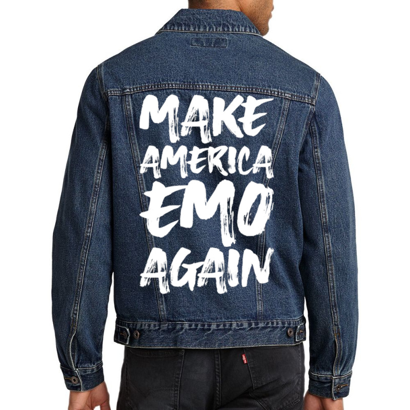 Make America Emo Again Men Denim Jacket by Kosdapen517 | Artistshot