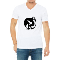 Raven Tail Symbol V-neck Tee | Artistshot