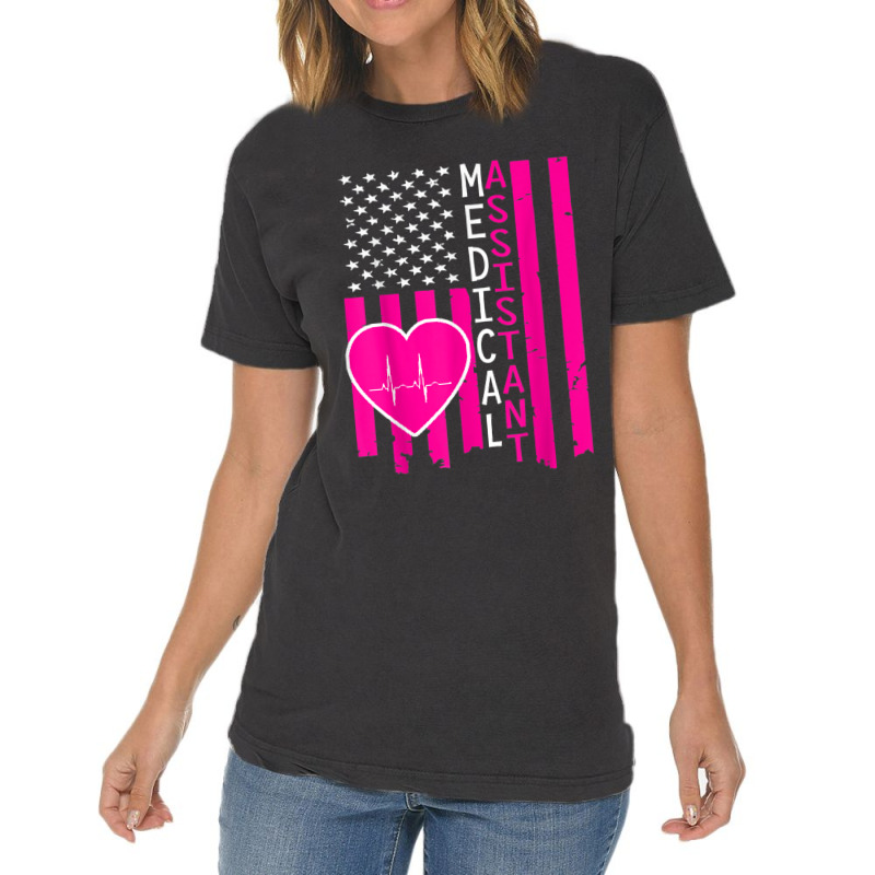 Medical Assistant American Flag Medical Assistant Vintage T-Shirt by ToraHernton | Artistshot