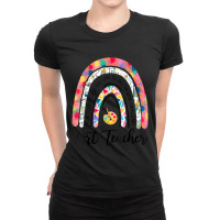 Art Teacher Boho Rainbow Caring Dedicated Loving Vintage Ladies Fitted T-shirt | Artistshot