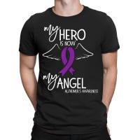 My Hero Is Now My Angel Alzheimers Awareness T-shirt | Artistshot