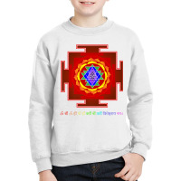 Sri Yantra Sanskrit Wealth Mantra Meditation Premium T Shirt Youth Sweatshirt | Artistshot